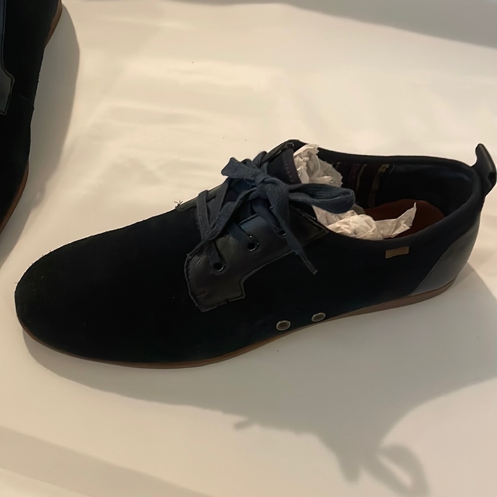 ALDO MELDRUM casual/dress shoe Colors: Navy Blue/Tan. Worn twice, Sz US 11